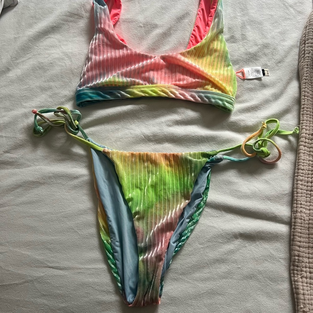 Colorful Tie-Dye Bikini Set